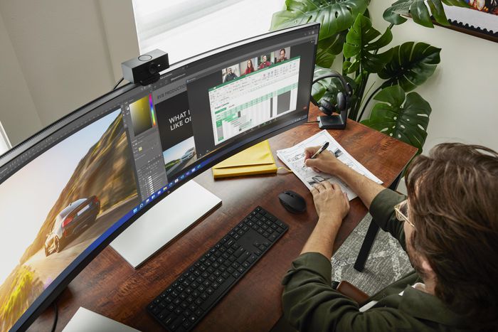 HP Écran incurvé DQHD HP E45c G5, 44,5 pouces, 5120 x 1440