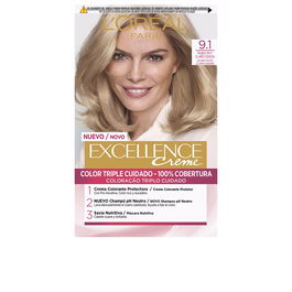 L'Oréal Paris EXCELLENCE Teinture Crème #9.1 Blond Clair Cendré Clair 192 ml