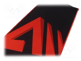 SAVIO TURbo DYNAMIC Support pour souris noir et rouge 900x400x3mm