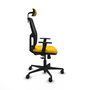 PIQUERAS Y CRESPO Chaise Alfera Synchro Jaune et Noir