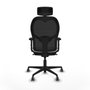Piqueras y Crespo Chaise de Bureau avec Appui-tête 2D036G2 Blanc