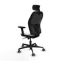 Piqueras y Crespo Chaise de Bureau avec Appui-tête 2D036G2 Blanc
