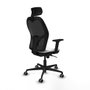 Piqueras y Crespo Chaise de Bureau avec Appui-tête 2D036G2 Blanc