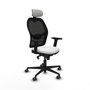Piqueras y Crespo Chaise de Bureau avec Appui-tête 2D036G2 Blanc