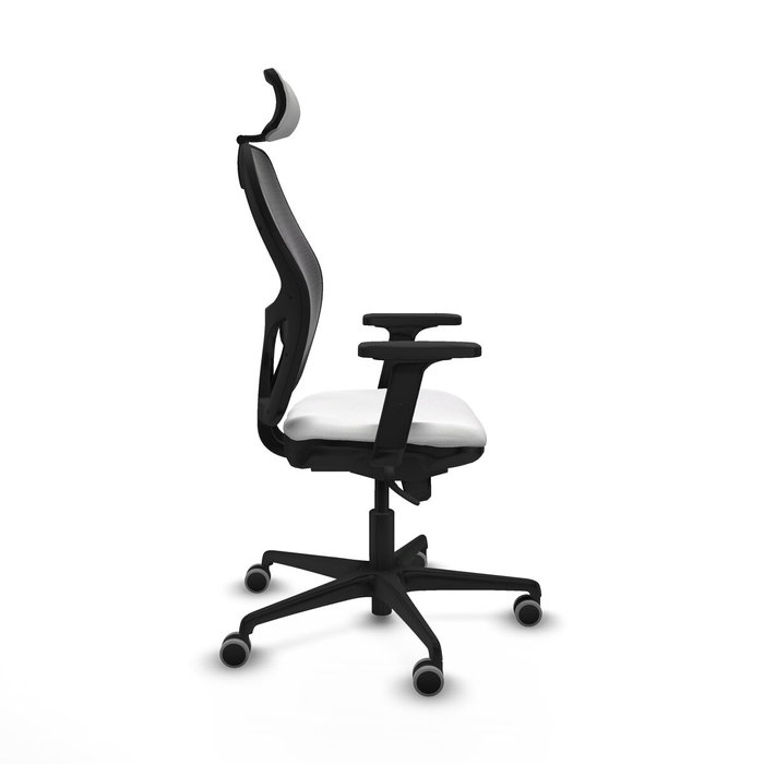 Piqueras y Crespo Chaise de Bureau avec Appui-tête 2D036G2 Blanc