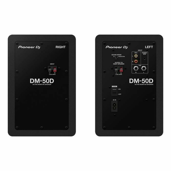 Pioneer DJ DM-50D - Enceintes de monitoring 2x25W Noir Pioneer DJ DM-50D - Enceintes de monitoring 2x25W Noir
