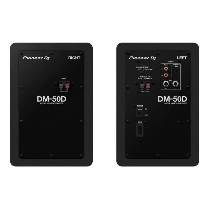 Pioneer DJ Enceintes de monitoring DM-50D - Bass Reflex - 2x25W - Mode DJ ou Production - Noir PIO1687191550203