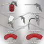 WOLFPACK LINEA PROFESIONAL Manguera en spirale de 15 mètres avec adaptateur rapide