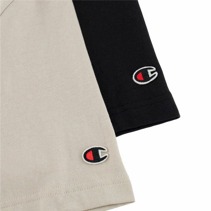T-shirt à manches courtes homme Champion Noir 2 Unités