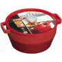 Pyrex Cocotte ronde en fonte émaillée 28 cm 6.3 L Slow Cook, compatible induction et lave-vaisselle, rouge, garantie à vie