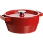 Pyrex Cocotte ronde en fonte émaillée 28 cm 6.3 L Slow Cook, compatible induction et lave-vaisselle, rouge, garantie à vie