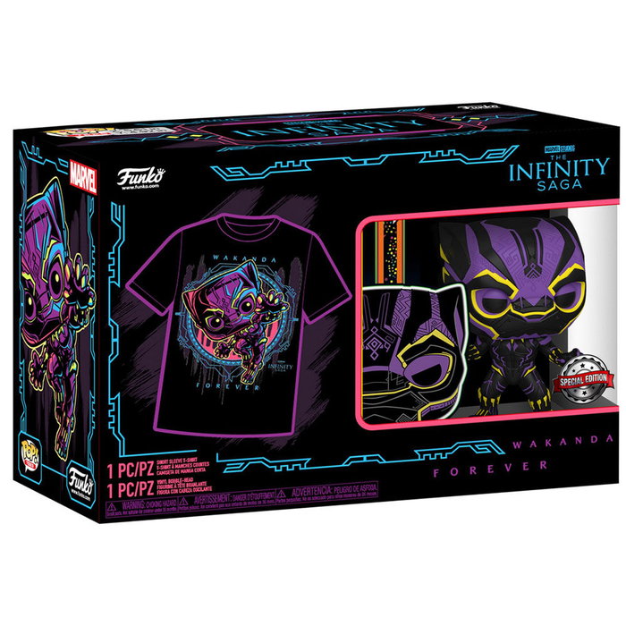 FUNKO Set figurine POP & Tee Marvel Wakanda Forever Black Panther Exclusive