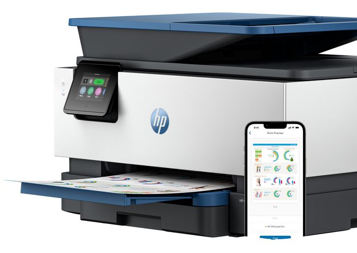 HP OfficeJet Pro 9125e Multifonction Jet d'encre, Couleur, Fax, A4, 22 ppm, Wi-Fi, Ethernet, USB, Recto Verso Automatique HP OfficeJet Pro 9125e Multifonction Jet d'encre, Couleur, Fax, A4, 22 ppm, Wi-Fi, Ethernet, USB, Recto Verso Automatique