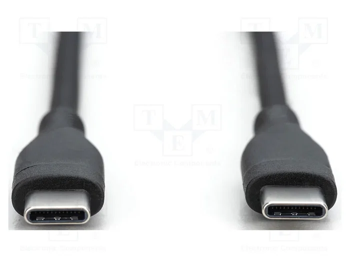 DIGITUS Câble USB 2.0 USB C vers USB C 0,5 m noir
