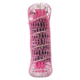 Bifull Bigoudis en maille avec brosse en nylon 24mm, 6 unités