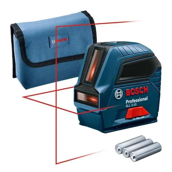 Bosch Professional Laser à Ligne GLL 2-10 - Réf. 0601063L00 - Portée de 10 mètres - Projection Horizontale/Verticale - Auto-nivellement - Protection IP54 Bosch Professional Laser à Ligne GLL 2-10 - Réf. 0601063L00 - Portée de 10 mètres - Projection Horizontale/Verticale - Auto-nivellement - Protection IP54