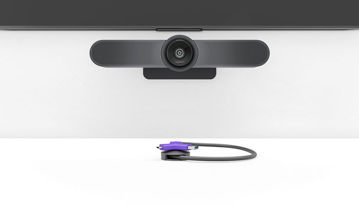 Logitech Swytch Hub de Conférence USB-C/USB-A avec 2x HDMI et USB 3.0 - Compatible Teams/Zoom - Connexion Simple pour Salles de Réunion - Jusqu'à 4K