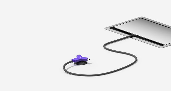Logitech Swytch Hub de Conférence USB-C/USB-A avec 2x HDMI et USB 3.0 - Compatible Teams/Zoom - Connexion Simple pour Salles de Réunion - Jusqu'à 4K