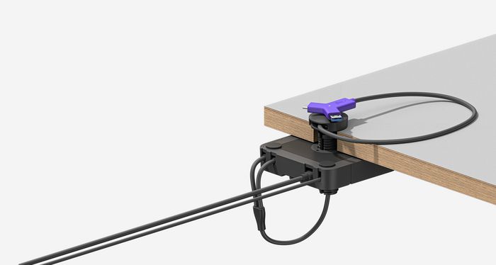 Logitech Swytch Hub de Conférence USB-C/USB-A avec 2x HDMI et USB 3.0 - Compatible Teams/Zoom - Connexion Simple pour Salles de Réunion - Jusqu'à 4K