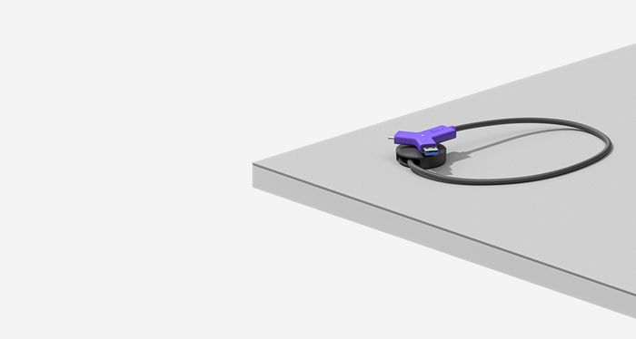 Logitech Swytch Hub de Conférence USB-C/USB-A avec 2x HDMI et USB 3.0 - Compatible Teams/Zoom - Connexion Simple pour Salles de Réunion - Jusqu'à 4K