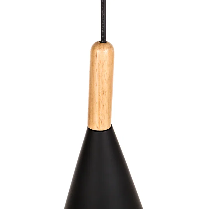Luminaire Suspendu Maddison SKD-P2003-W en Métal et Bois - Design Moderne - Hauteur Réglable Luminaire Suspendu Maddison SKD-P2003-W en Métal et Bois - Design Moderne - Hauteur Réglable