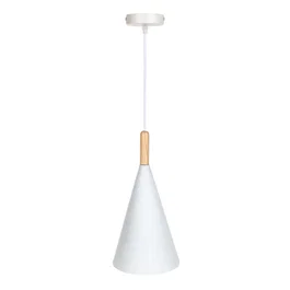 Luminaire Suspendu Maddison SKD-P2003-W en Métal et Bois - Design Moderne - Hauteur Réglable