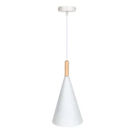 Luminaire Suspendu Maddison SKD-P2003-W en Métal et Bois - Design Moderne - Hauteur Réglable