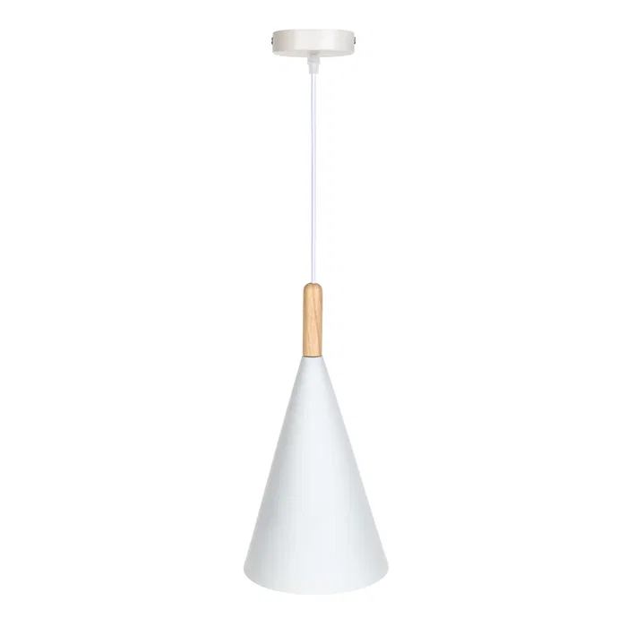 Luminaire Suspendu Maddison SKD-P2003-W en Métal et Bois - Design Moderne - Hauteur Réglable Luminaire Suspendu Maddison SKD-P2003-W en Métal et Bois - Design Moderne - Hauteur Réglable