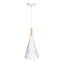 Luminaire Suspendu Maddison SKD-P2003-W en Métal et Bois - Design Moderne - Hauteur Réglable