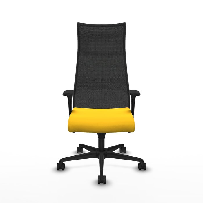 Piqueras y Crespo Chaise de Bureau Albacete XL Jaune et Noir