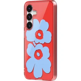 Samsung Coque pour Galaxy S25 Design Unikko Marimekko Rouge - Designed for Samsung