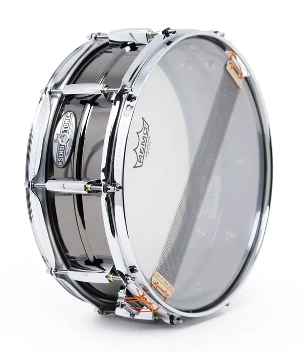 Pearl Caisse Claire Sensitone Heritage Alloy 14x5 Pouces - Black Chrome, Laiton 1mm