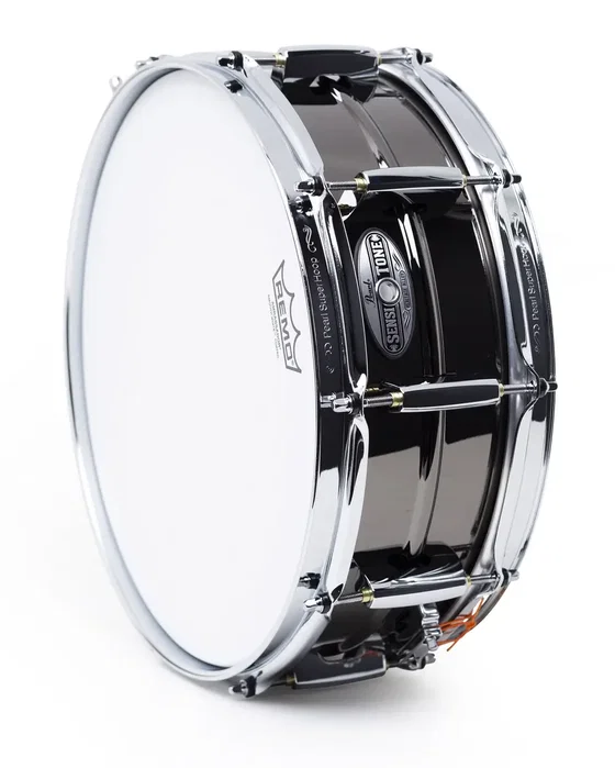 Pearl Caisse Claire Sensitone Heritage Alloy 14x5 Pouces - Black Chrome, Laiton 1mm