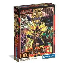Clementoni Puzzle 1000 Pièces Compact Yu-Gi-Oh! - 70 x 50 cm avec Poster - À Partir de 10 Ans