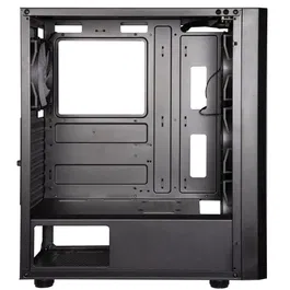 BitFenix Boitier PC Apollo ARGB - Moyen Tour - Format ATX - 4 Ventilateurs 120mm A-RGB - Panneau en verre trempé et façade Mesh - USB 3.0 - Noir - Sans alimentation