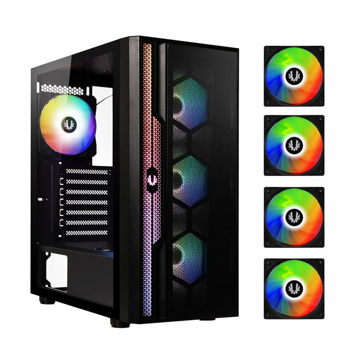 BitFenix Apollo ARGB Boîtier PC Moyen Tour Noir