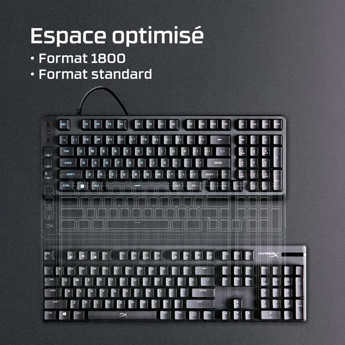 HyperX Eve 1800 Clavier Gamer Filaire USB AZERTY