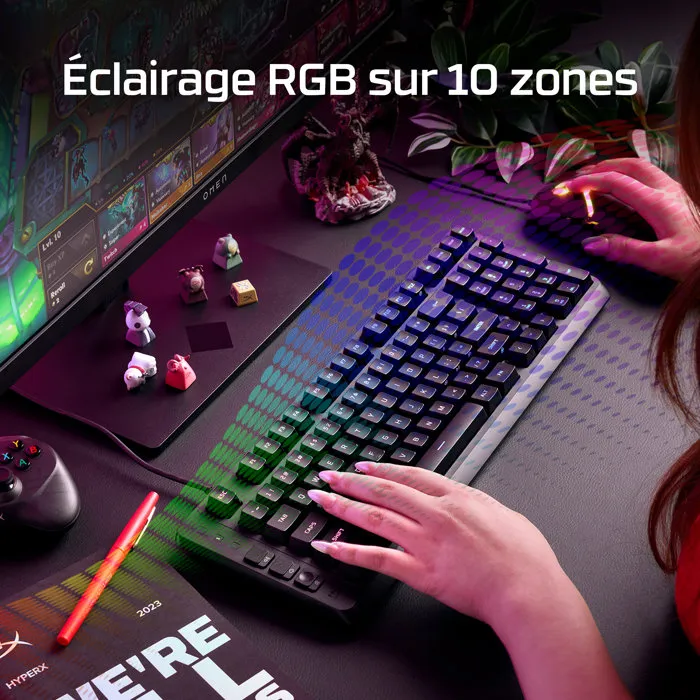 HyperX Eve 1800 Clavier Gamer Filaire USB AZERTY