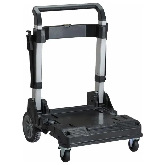 Stanley FATMAX Chariot à Poignée Télescopique PRO-STACK FMST1-72363, Capacité 100 kg, Système Modulaire de Rangement et Transport