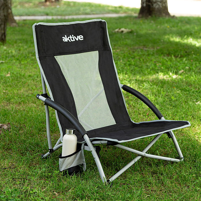 Aktive Chaise Pliante Noir 50 x 67 x 51 cm Aktive Chaise Pliante Noir 50 x 67 x 51 cm