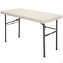 Color Baby Mesa rectangulaire pliable couleur crème 122X61X74 cm
