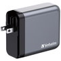 Verbatim GNC-140 Chargeur Mural GaN 140W 4-en-1 (2x USB-C PD 140W, 1x USB-C PD 20W, 1x USB-A QC 3.0)