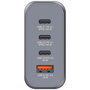 Verbatim Chargeur mural GaN 140W 4 ports avec 2x USB-C PD 140W, 1x USB-C PD 20W, 1x USB-A QC 3.0 - Fiches EU/UK/US interchangeables