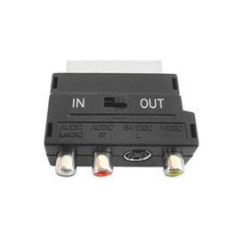 Elbe Adaptateur SCART/Euroconector CA-108-AD pour Vidéocaméra ou Magnétoscope vers TV ou Enregistreur