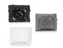 Kipit Boîte de Rangement avec Fermeture Éclair Assorti 53 x 35 x 28 cm Tissu Polyester, Fer, Plastique Blanc Gris Noir (Set de 12)