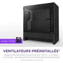 NZXT H5 Flow CC-H52FB-01 - Boîtier PC moyen-tour ATX compact, noir, optimisé pour le refroidissement par airflow avec panneaux en mesh