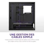 NZXT H5 Flow CC-H52FB-01 - Boîtier PC moyen-tour ATX compact, noir, optimisé pour le refroidissement par airflow avec panneaux en mesh