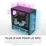 NZXT H5 Flow CC-H52FB-01 - Boîtier PC moyen-tour ATX compact, noir, optimisé pour le refroidissement par airflow avec panneaux en mesh