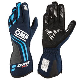 Omp Gants One Evo-X Fia 8856-2018 8856-2018 Bleu Marine - Cyan Taille S