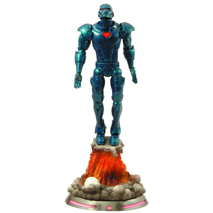 DIAMOND SELECT - Figurine articulée Iron Man Marvel Select, 18 cm, en PVC DIAMOND SELECT - Figurine articulée Iron Man Marvel Select, 18 cm, en PVC